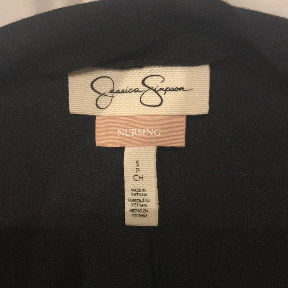 Jessica Simpson Black Nursing Coverup Shirt